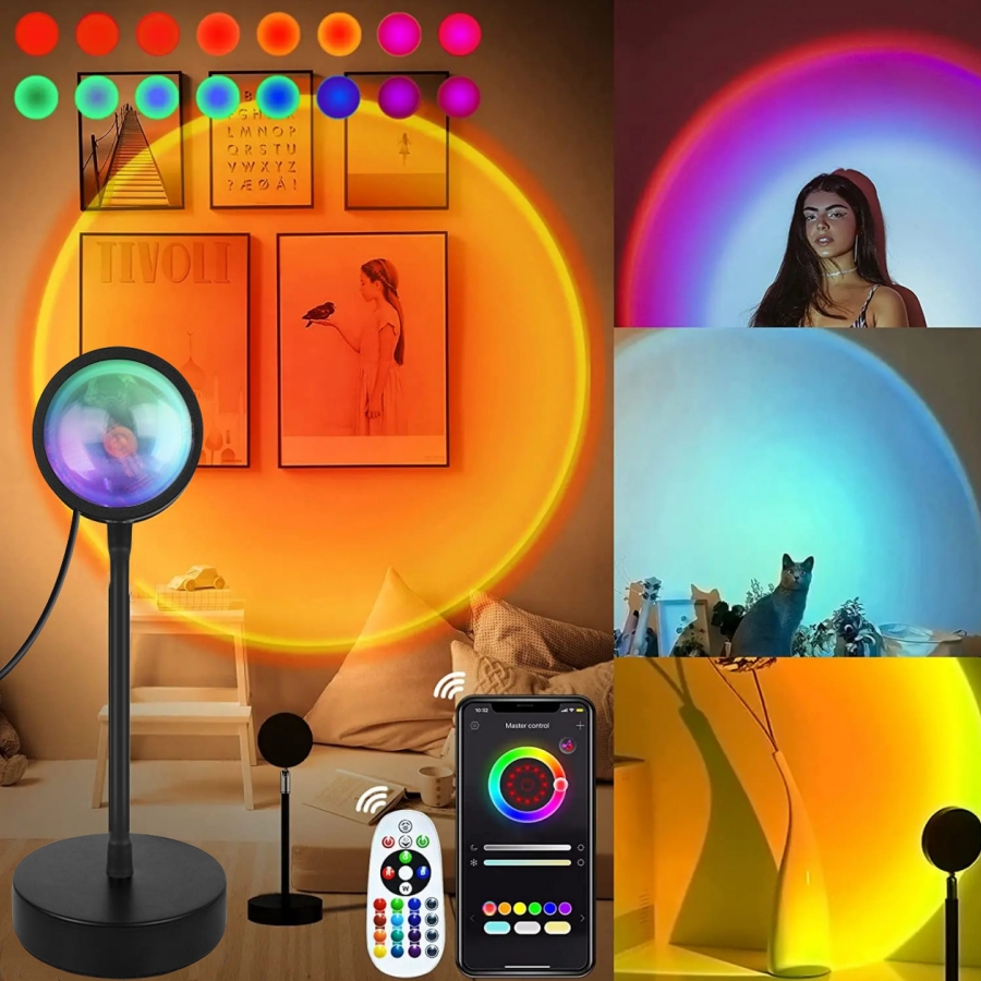 Photography Lighting App - 스마트 일몰 램프 Tuya LED 야간