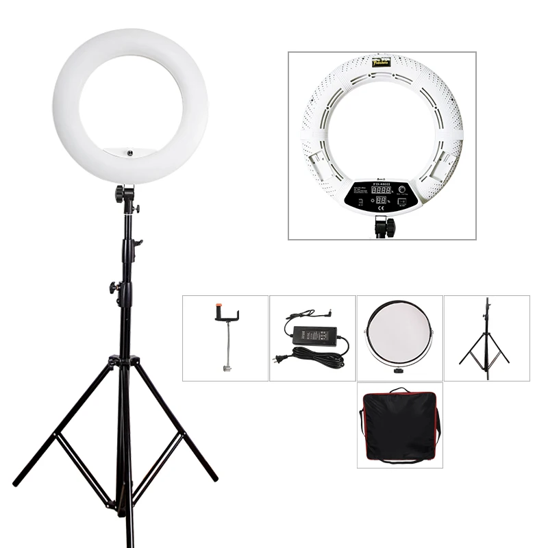 Led Ring Light 18 - Yidoblo 화이트 FD-480II 18인치 스튜디오 디밍