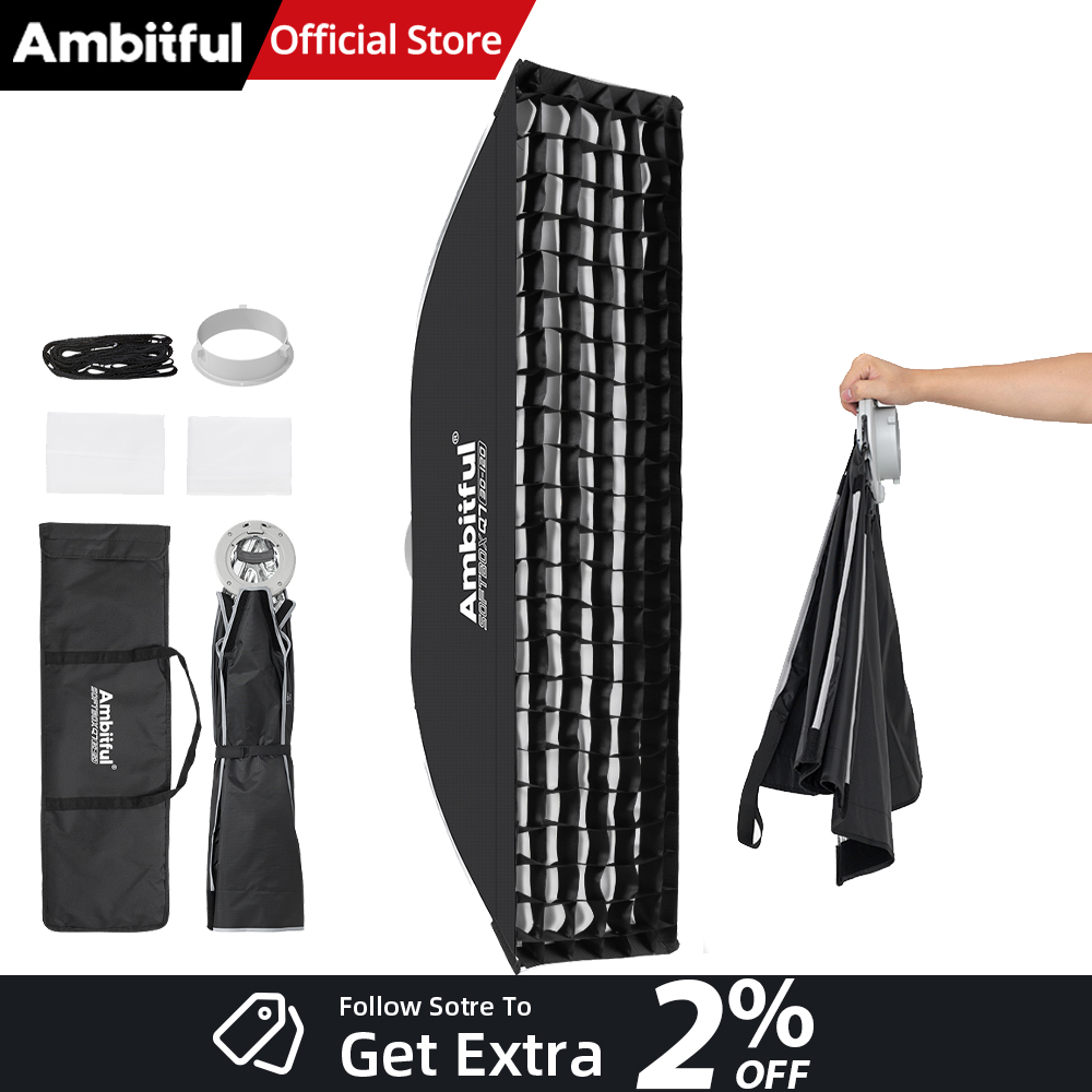 Photography Lighting Grid - AMBITFUL Q7-II 30*120cm 보웬스 마운트 스트립