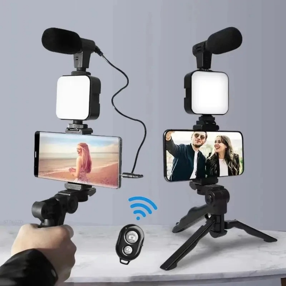 Iris Photography Led Lighting Pack - 삼각대가 있는 스마트폰 브이로그 키트, 휴대폰