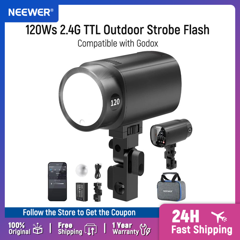 Portable Strobe Monolight - NEEWER Q120 120Ws 2.4G TTL 야외