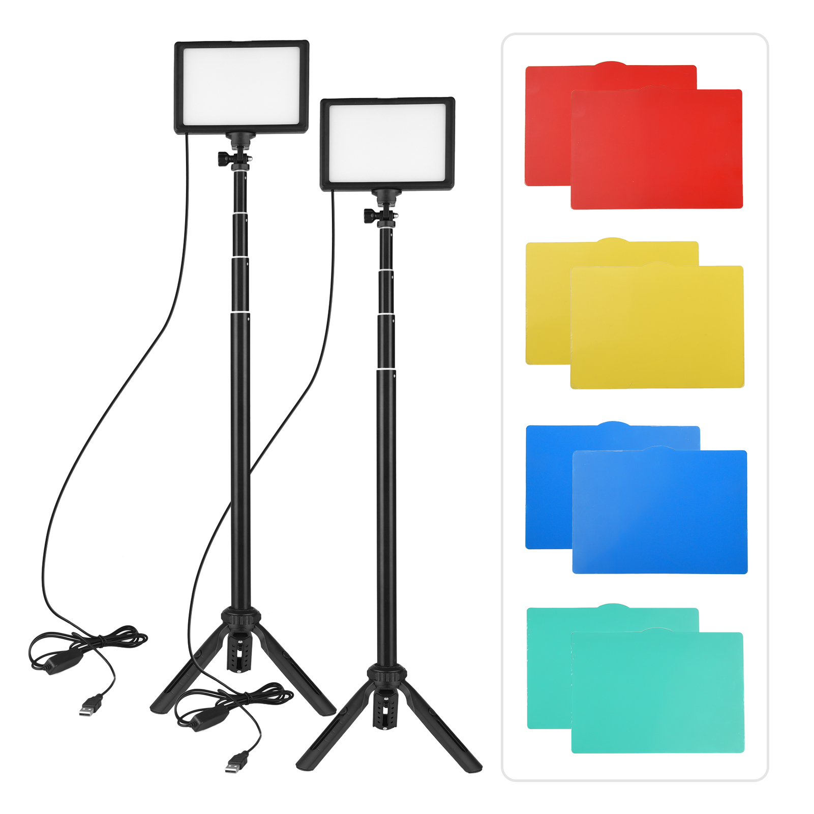 Iris Photography Led Lighting Pack - Andoer LED 비디오 조명 키트, 사진