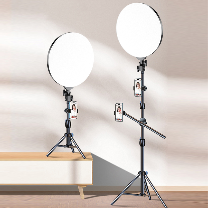Photography Lighting Circle - 10인치 LED 사진 촬영 조명 삼각대