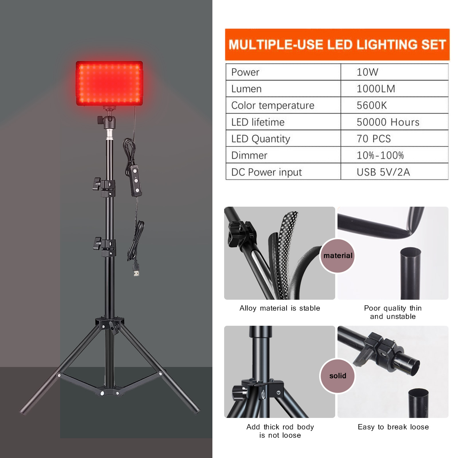 LED 사진 비디오 라이트 패널 조명 사진 스튜디오 램 - Iris Photography Led Lighting Pack 리뷰 및 가격