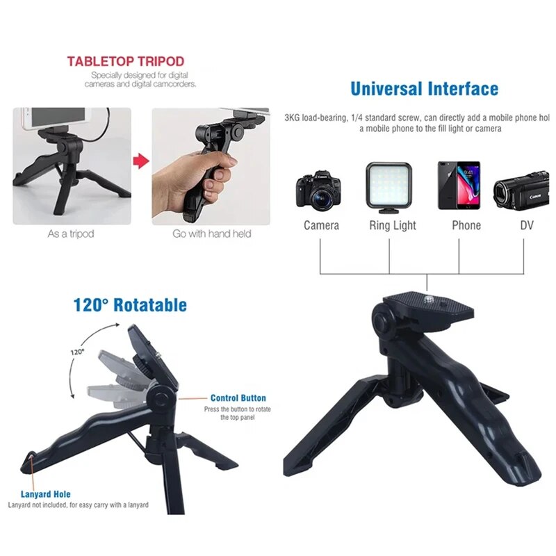 삼각대가 있는 스마트폰 브이로그 키트, 휴대폰 거치대  - Iris Photography Led Lighting Pack 리뷰 및 가격