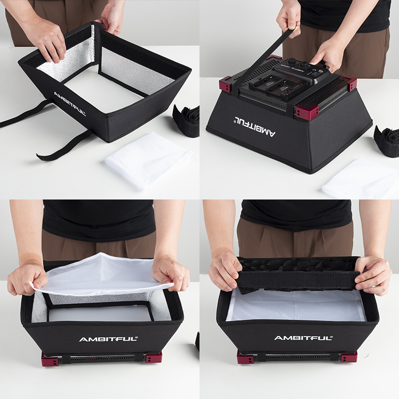AMBITFUL LEDP60C 전용 소프트박스 플랫 라 - Photography Lighting Grid 리뷰 및 가격