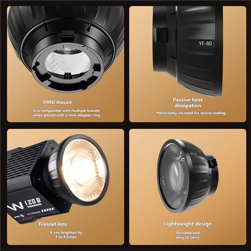 A32T-YF-80 미니 프레넬 렌즈 스포트라이트 부착 - Fresnel Lens Attachment 리뷰 및 가격