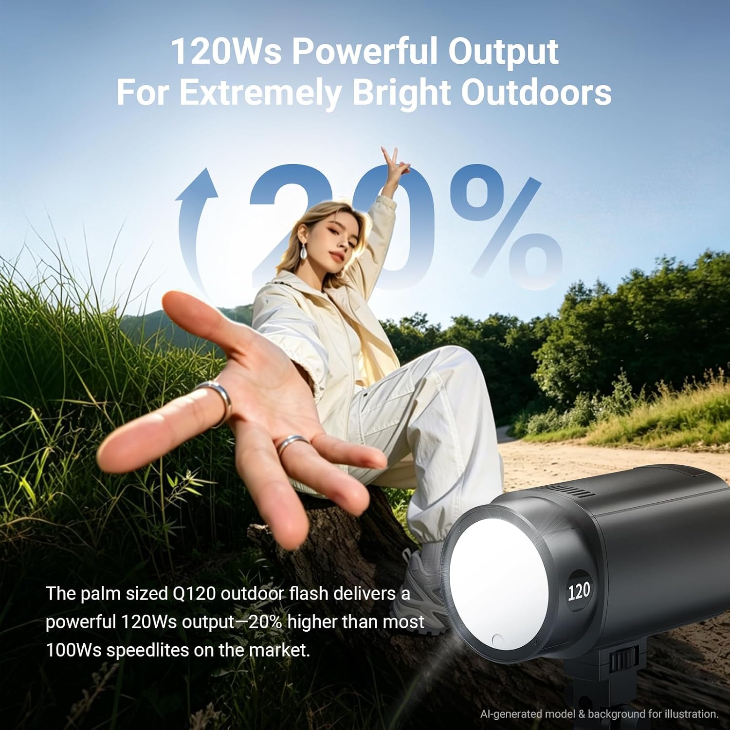 NEEWER Q120 120Ws 2.4G TTL 야외  - Portable Strobe Monolight 리뷰 및 가격