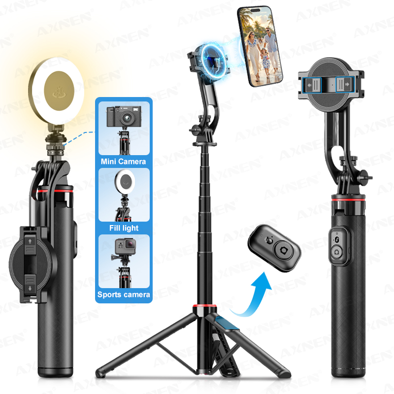 AXNEN C20 자기식 셀카봉 삼각대, 액션 카메라  - Photography Lighting Circle 리뷰 및 가격