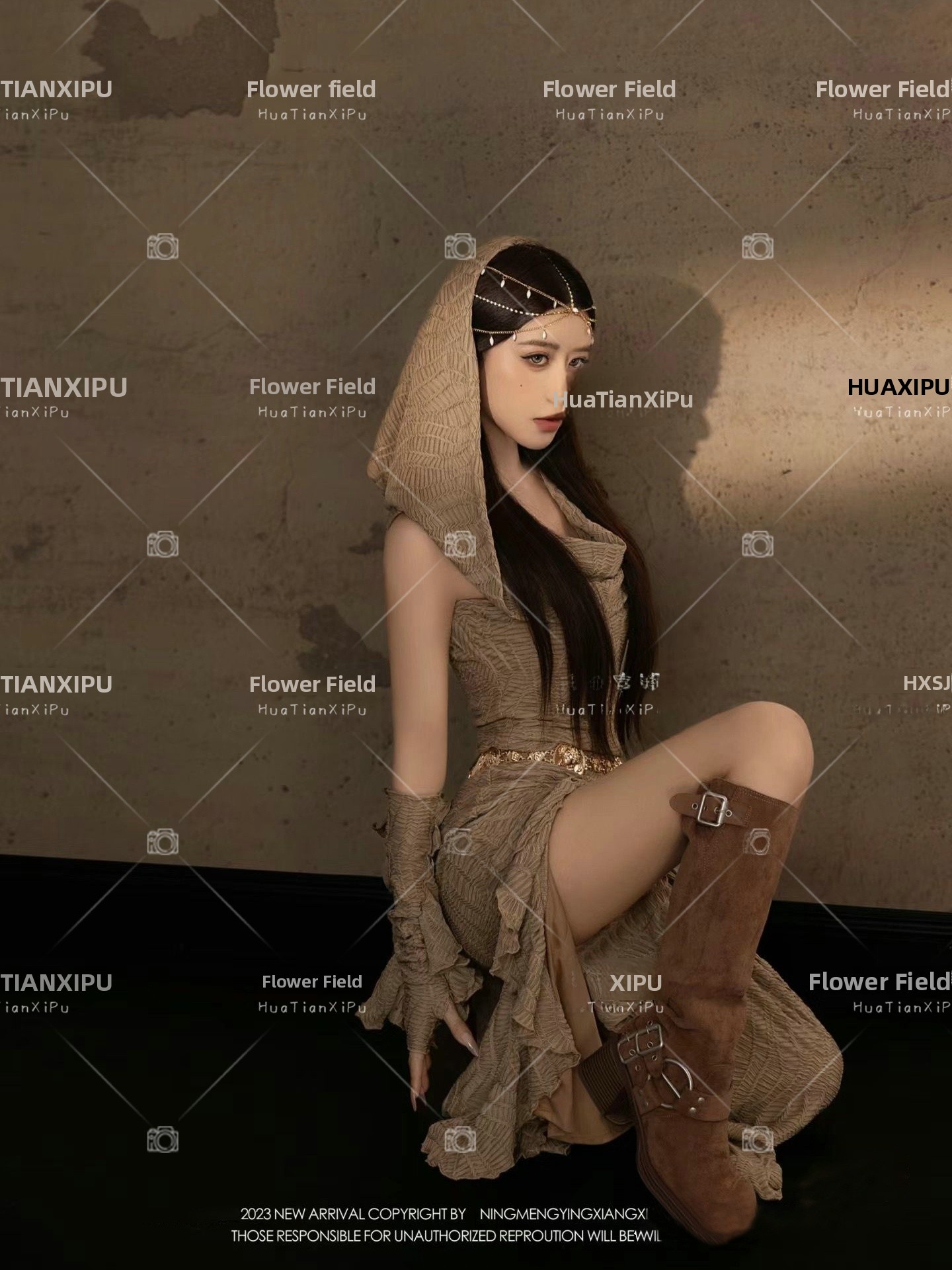 새로운 사막 공주 스타일 사진 촬영 의류 여행 촬영 민 - Photography Lighting For Clothing 리뷰 및 가격