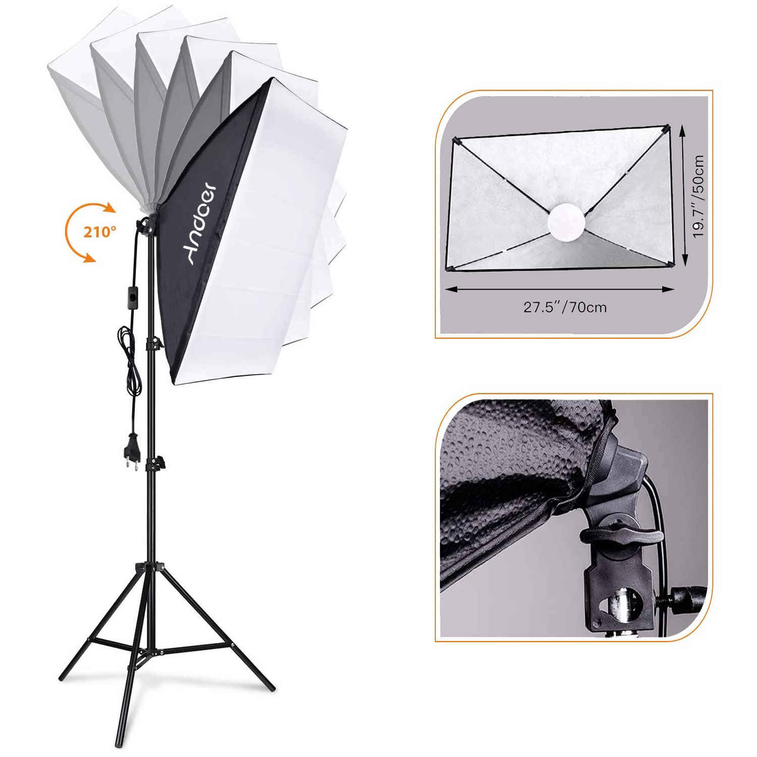 안도어 소프트박스 조명 세트 스튜디오 사진 조명 키트  - Iris Photography Led Lighting Pack 리뷰 및 가격