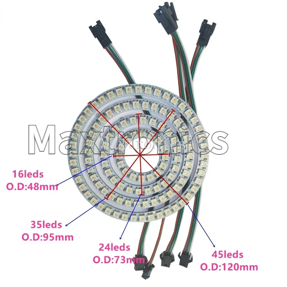 WS2812B FCOB RGB Led 링 18/36/5 - Led Ring Light 18 리뷰 및 가격