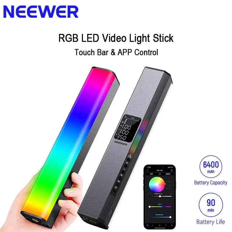 니워 RGB 마그네틱 핸드헬드 스틱 디머블 3200K~ - Photography Lighting App 리뷰 및 가격