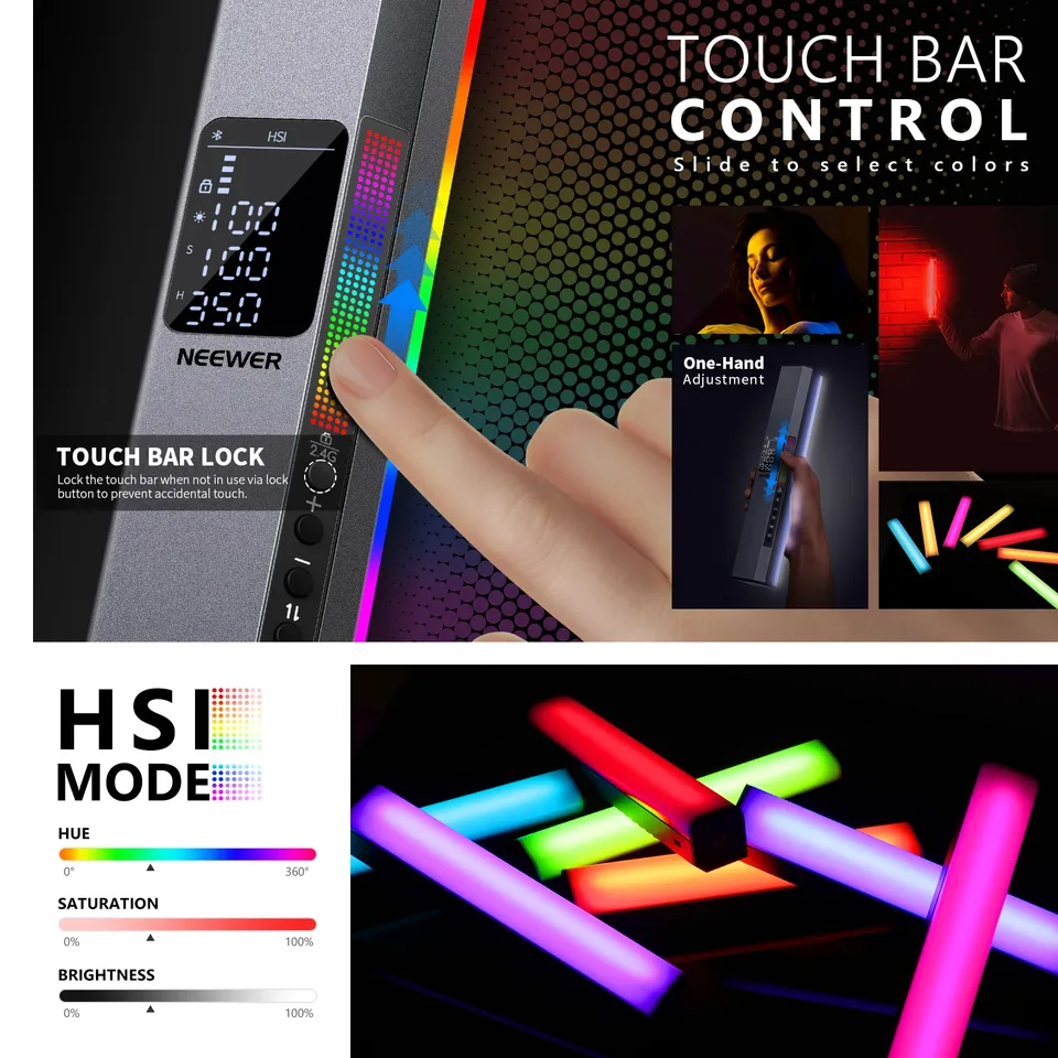 니워 RGB 마그네틱 핸드헬드 스틱 디머블 3200K~ - Photography Lighting App 리뷰 및 가격