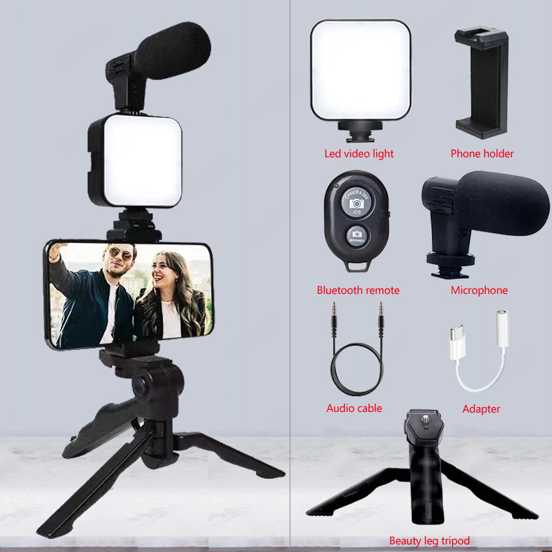 AY49 스마트폰 브이로그 키트 (삼각대, 휴대폰 거치 - Iris Photography Led Lighting Pack 리뷰 및 가격