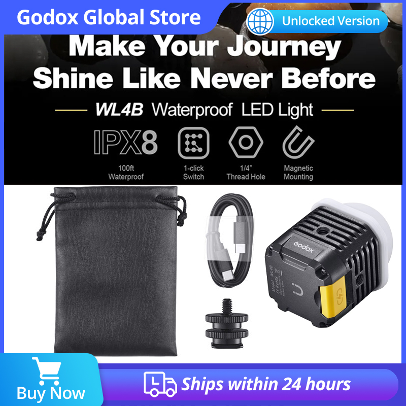 Godox WL4B 5600K 방수 LED 조명 (모바 - Photography Lighting App 리뷰 및 가격